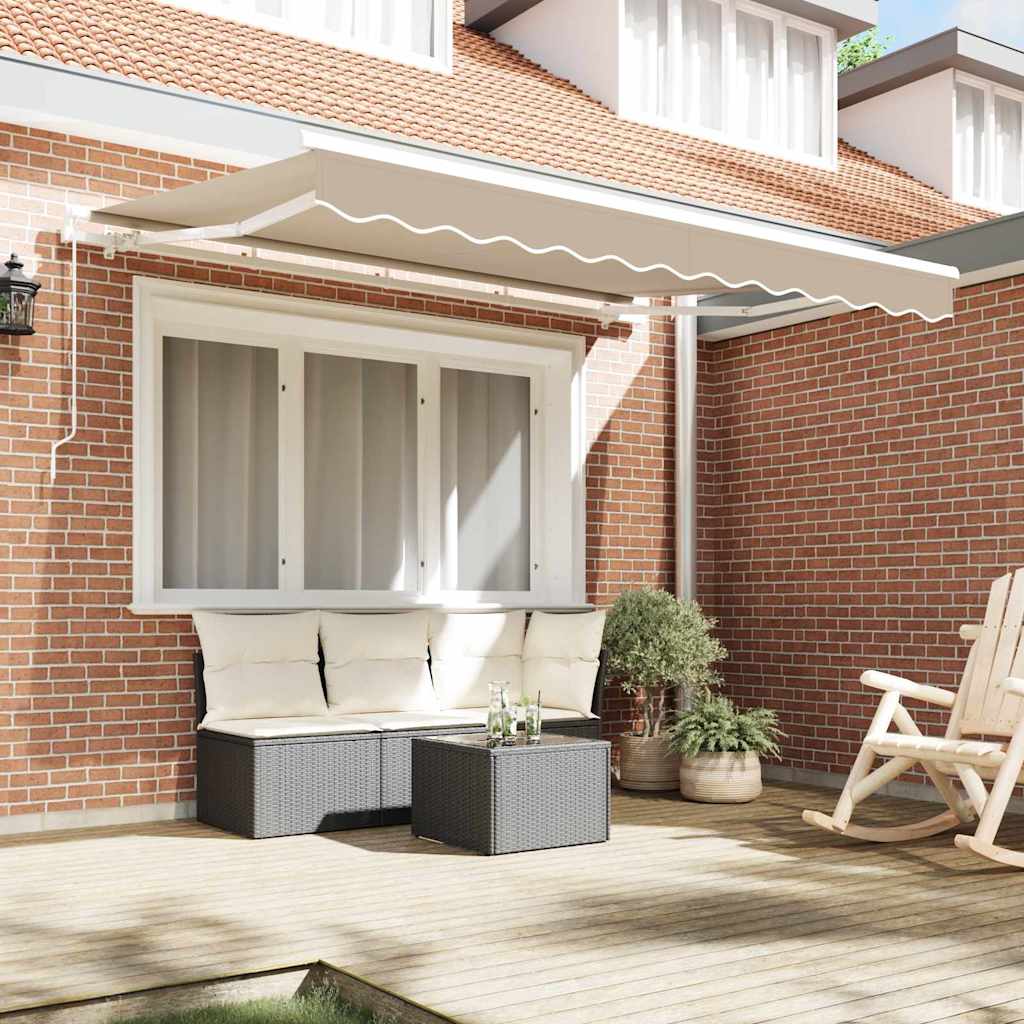 vidaXL Ύφασμα αντικατάστασης τέντας Μπεζ 235 x 195 εκ. Πολυεστέρας