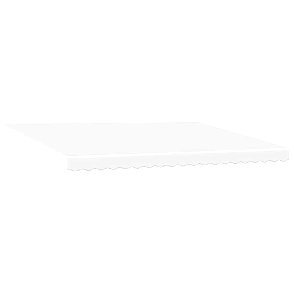 vidaXL Ύφασμα αντικατάστασης τέντας Λευκό 430 x 345 εκ. Πολυεστέρας