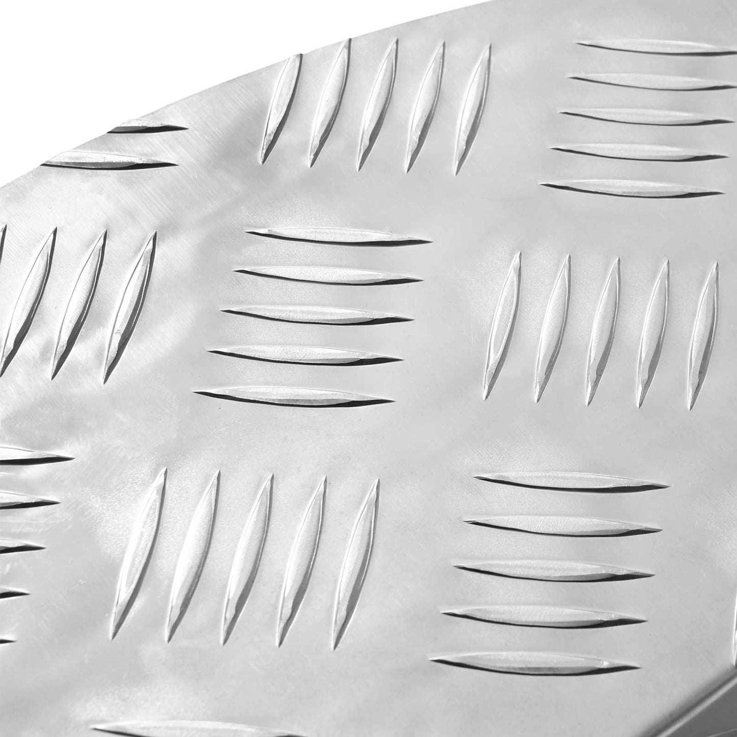 vidaXL Σκαλοπάτι Ημισέληνος 10 pcs Ασημί 60 x 18 εκ Αλουμίνιο