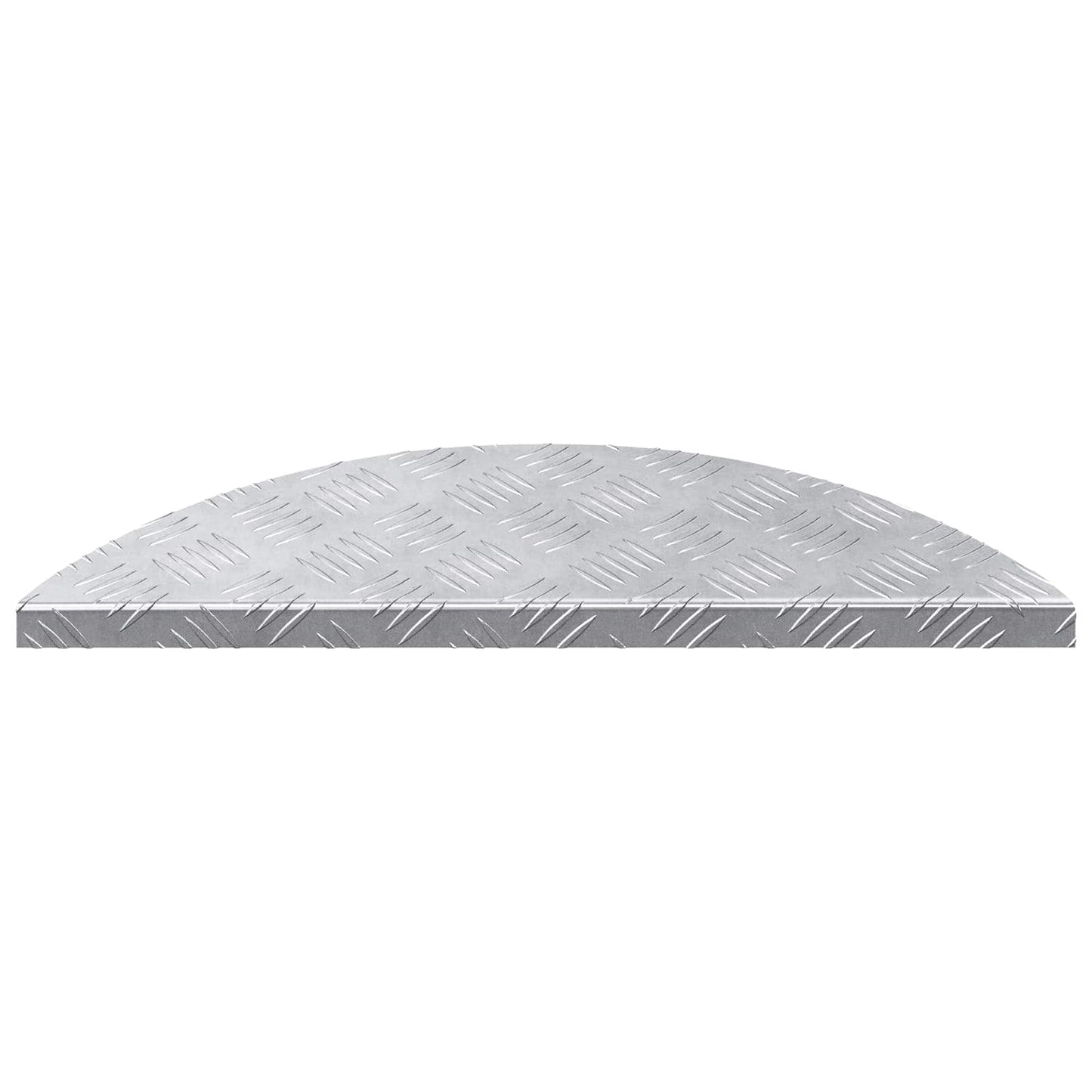 vidaXL Σκαλοπάτι Ημισέληνος 10 pcs Ασημί 60 x 18 εκ Αλουμίνιο