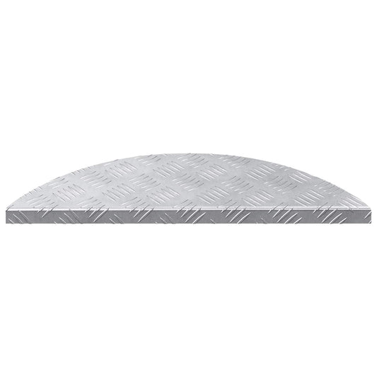 vidaXL Σκαλοπάτι Ημισέληνος 10 pcs Ασημί 60 x 18 εκ Αλουμίνιο