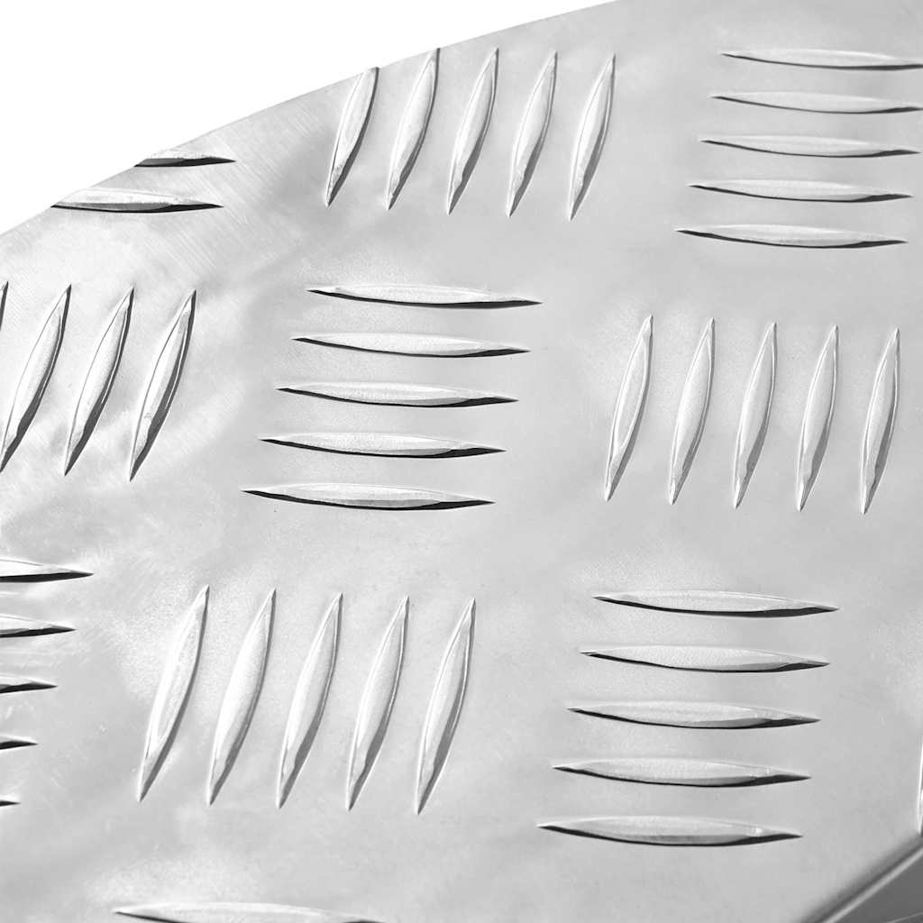 vidaXL Σκαλοπάτι Ημισέληνος 15 pcs Ασημί 60 x 18 εκ Αλουμίνιο