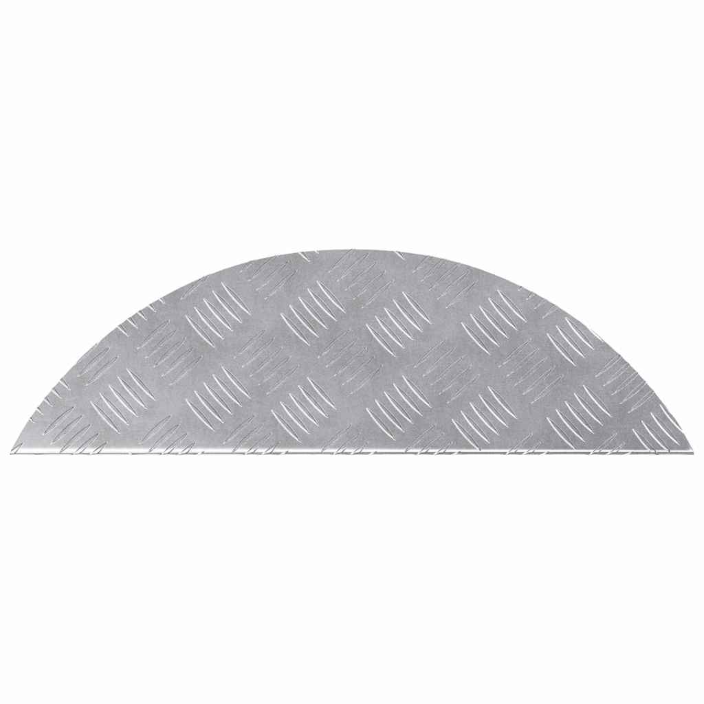 vidaXL Σκαλοπάτι Ημισέληνος 15 pcs Ασημί 60 x 18 εκ Αλουμίνιο