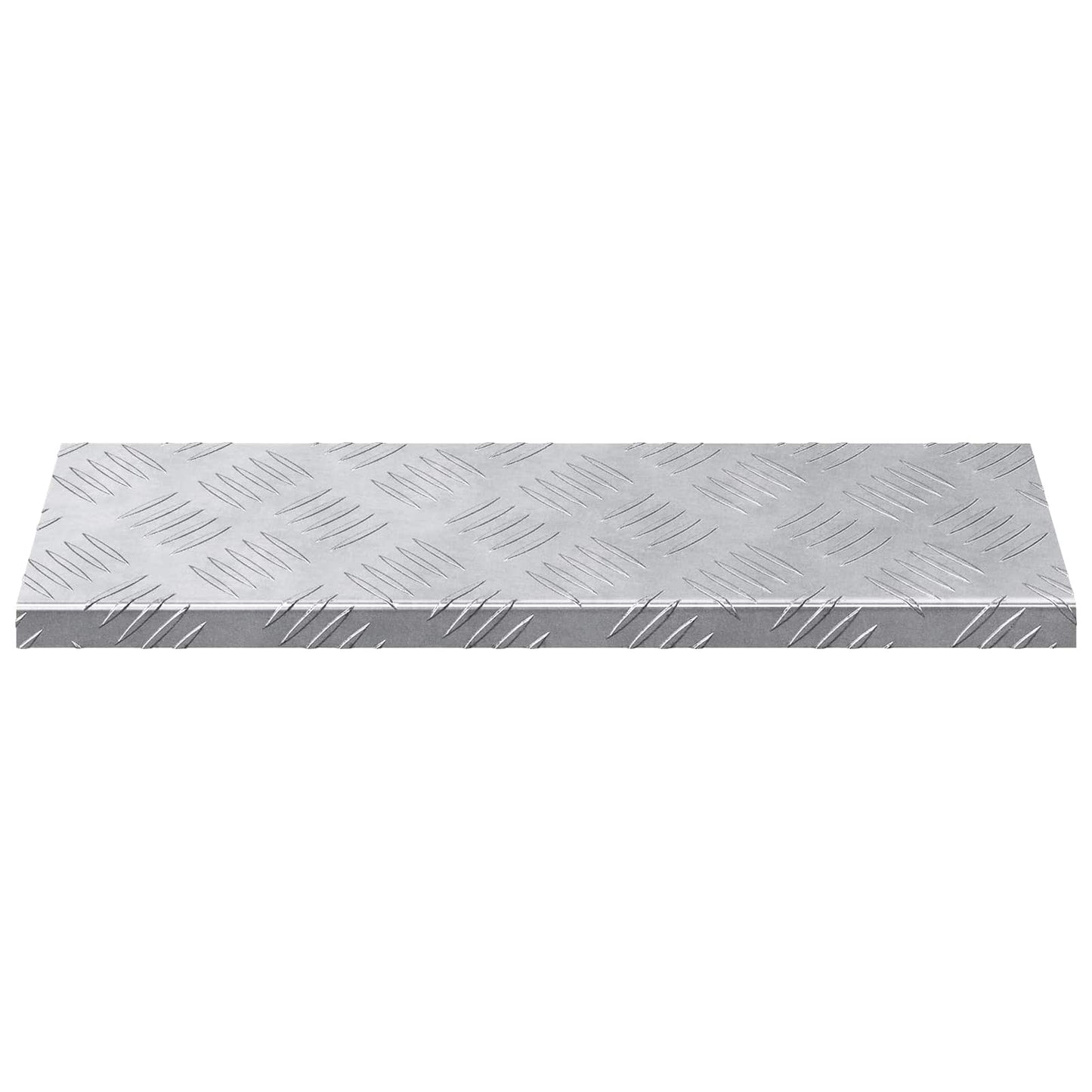 vidaXL Σκαλοπάτι 5 τμχ. 60 x 18 x 2,5 εκ. Ασημί Αλουμίνιο Ορθογώνιος
