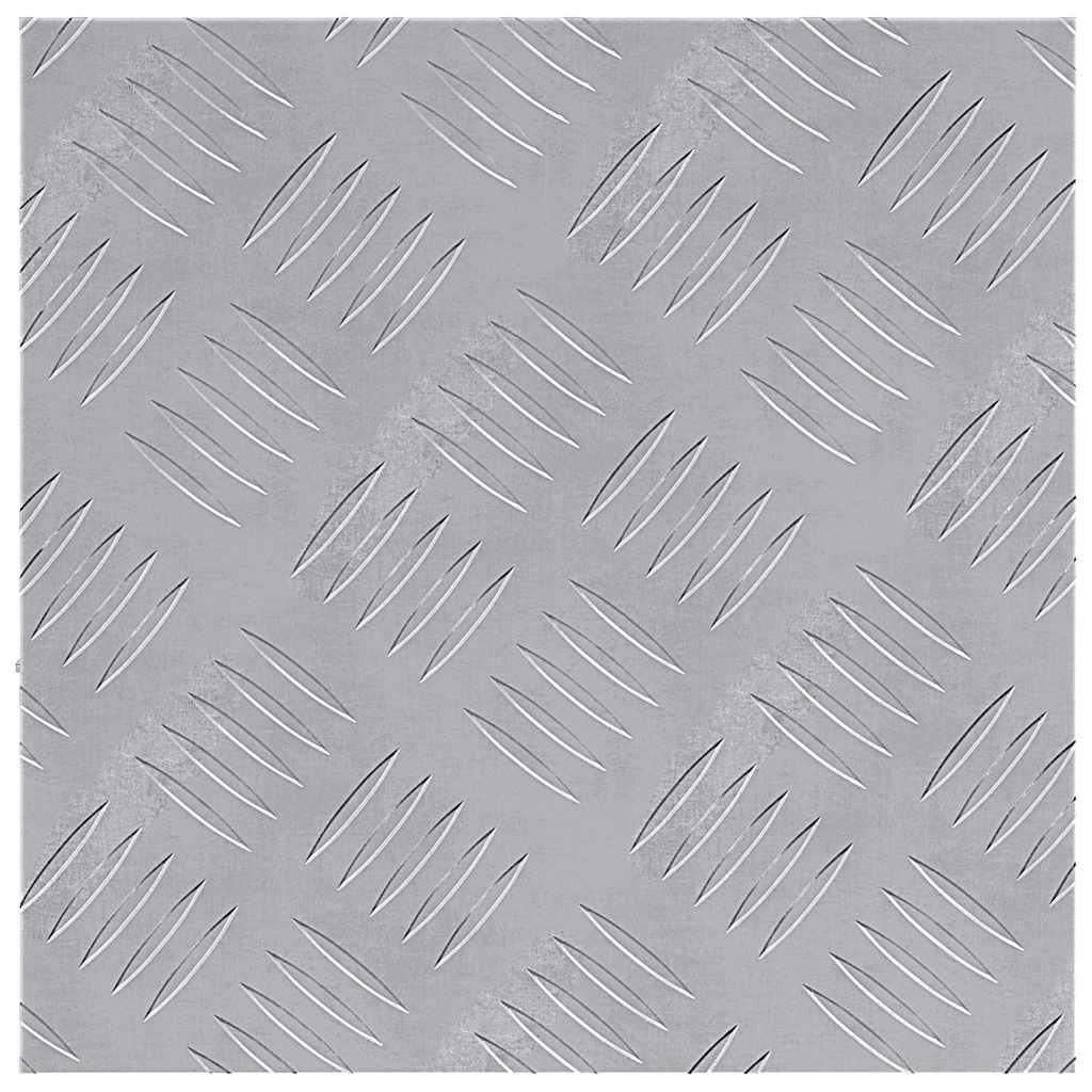 vidaXL Επιφάνειες Καρό 2 pcs Ασημί 30 x 30 cm Αλουμίνιο