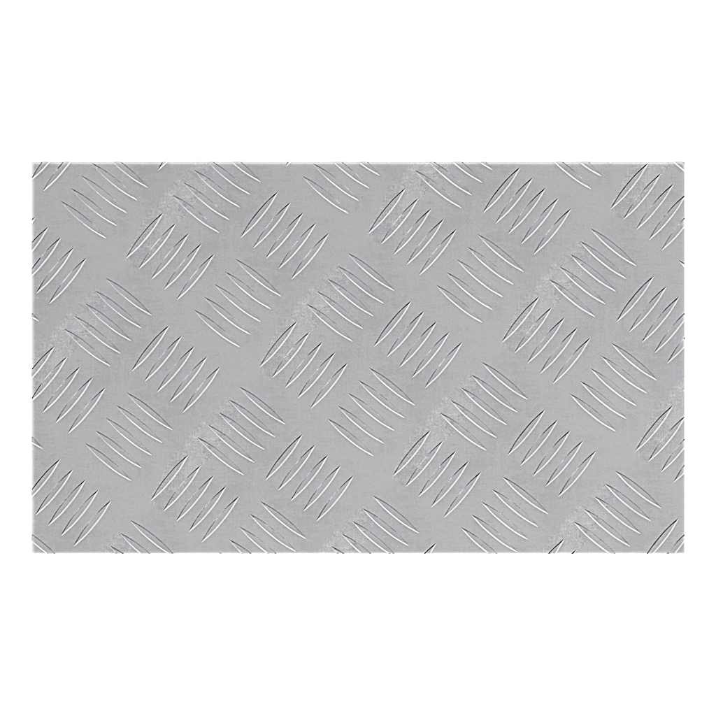 vidaXL Επιφάνειες Καρό 4 pcs Ασημί 50 x 30 cm Αλουμίνιο