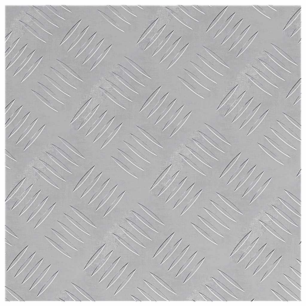 vidaXL Επιφάνειες Καρό 4 pcs Ασημί 40 x 40 cm Αλουμίνιο