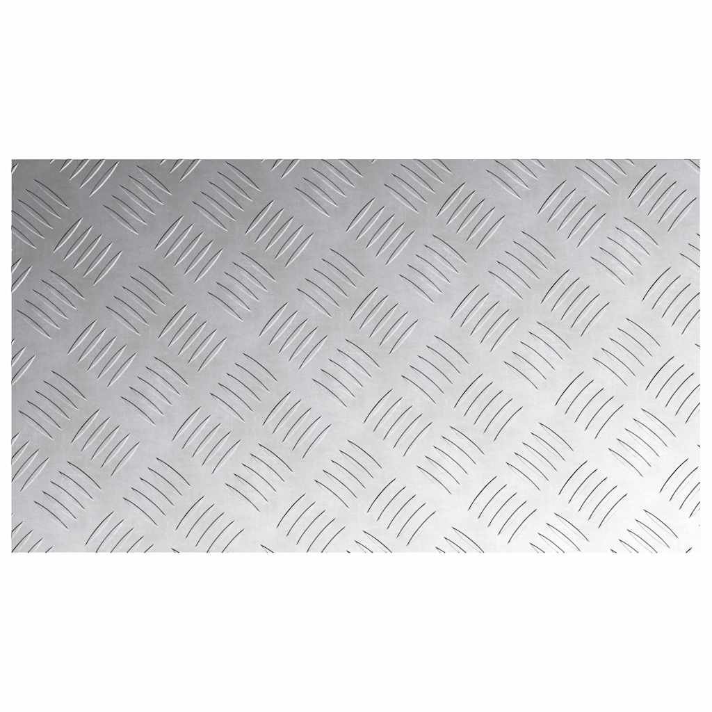 vidaXL Επιφάνειες Καρό 2 pcs Ασημί 70 x 40 cm Αλουμίνιο