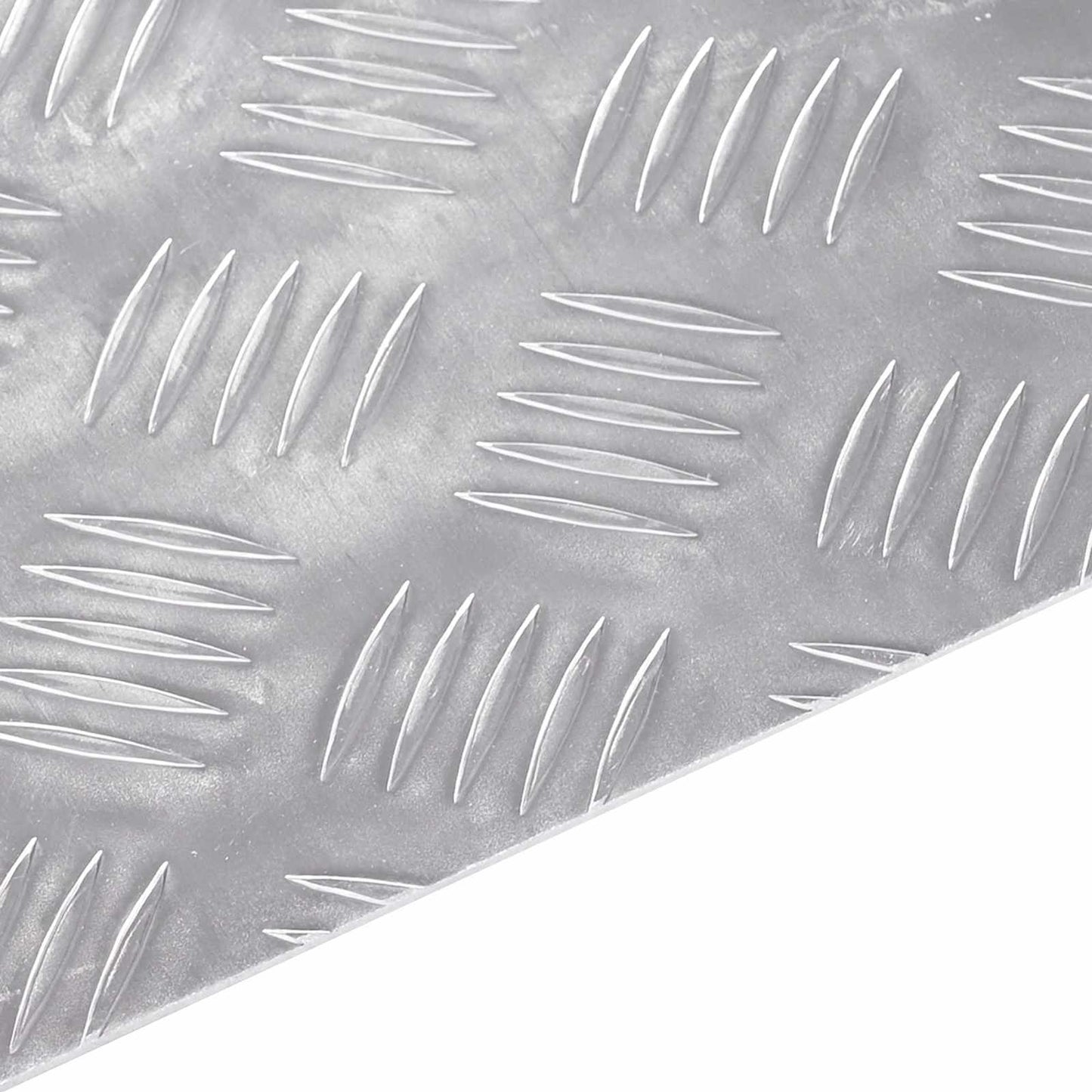 vidaXL Επιφάνειες Καρό 2 pcs Ασημί 60 x 50 cm Αλουμίνιο