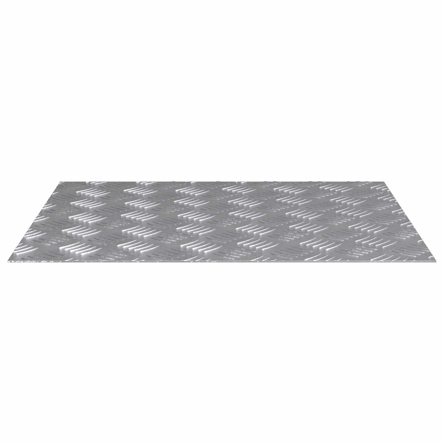 vidaXL Επιφάνειες Καρό 2 pcs Ασημί 60 x 50 cm Αλουμίνιο