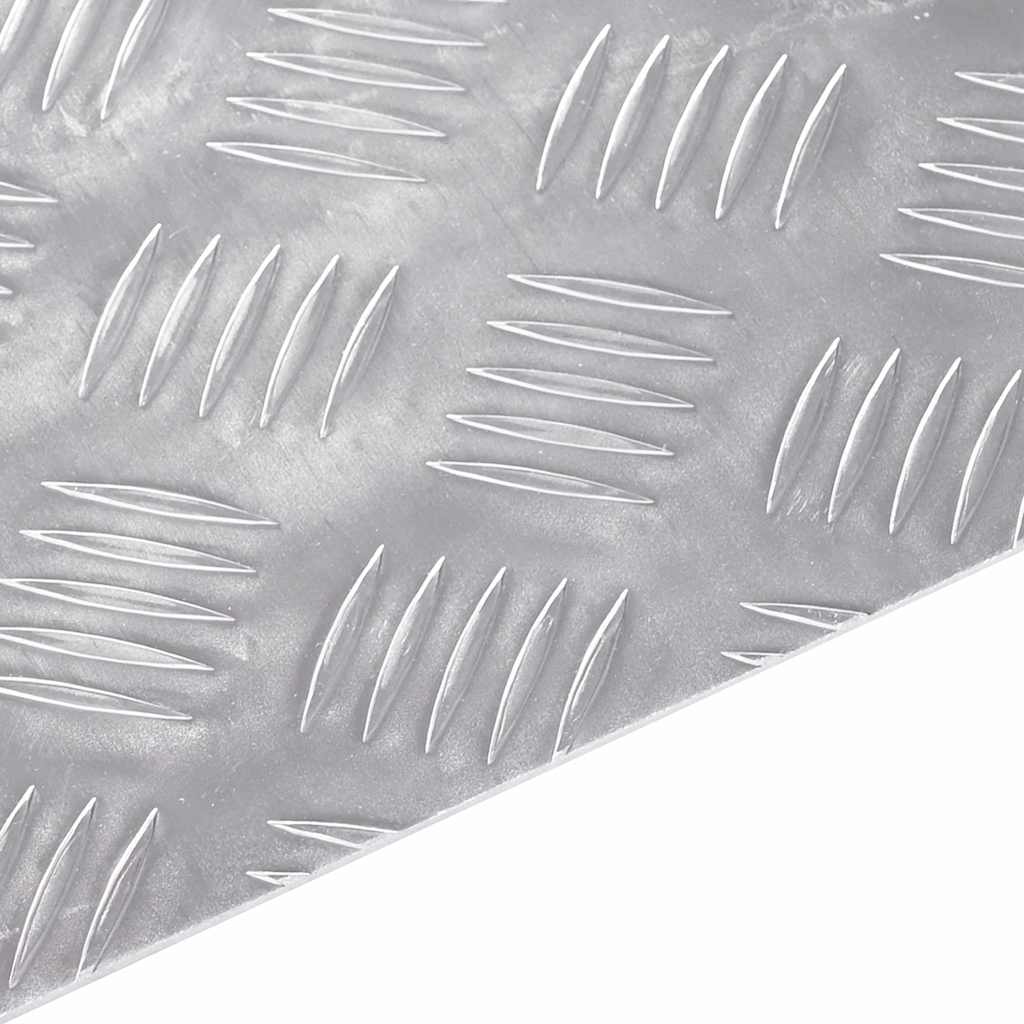 vidaXL Επιφάνειες Καρό 2 pcs Ασημί 60 x 50 cm Αλουμίνιο