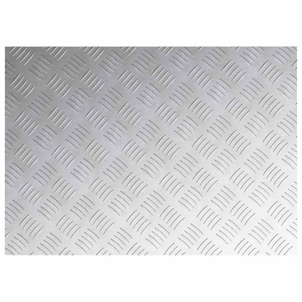 vidaXL Επιφάνειες Καρό 4 pcs Ασημί 70 x 50 cm Αλουμίνιο