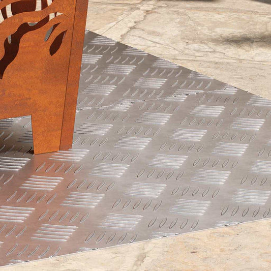 vidaXL Επιφάνειες Καρό 2 pcs Ασημί 100 x 50 cm Αλουμίνιο