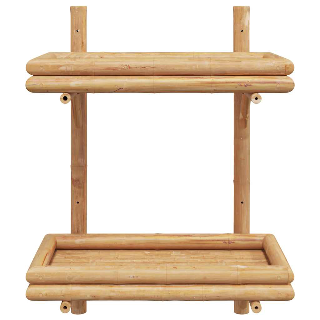 vidaXL Επιτοίχιο Ράφι με ράφι Επιτοίχιο Καφέ 45 x 26 x 60 εκ. Μπαμπού
