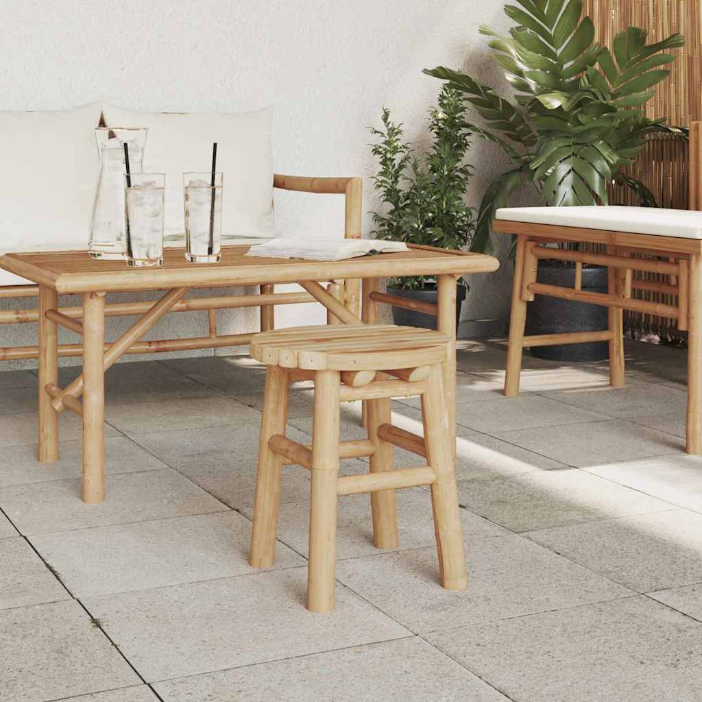 vidaXL Σκαμνί Καφέ 30 x 30 x 36 εκ. Μπαμπού