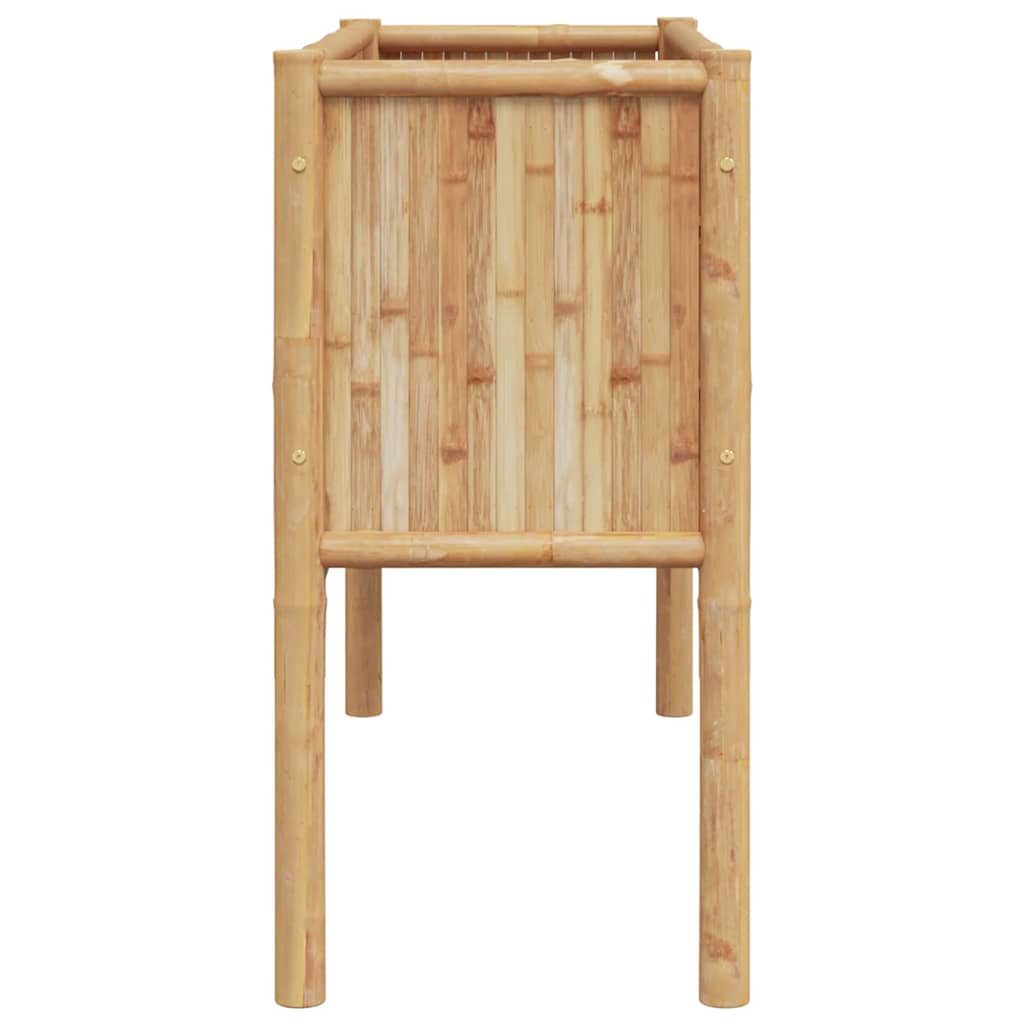 vidaXL Υπερυψωμένη Ζαρντινιέρα Καφέ 110 x 35 x 70 εκ. Μπαμπού