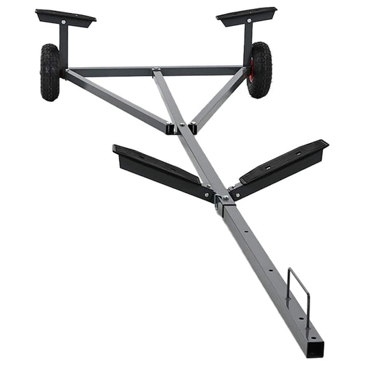 vidaXL Τρέιλερ Σκάφους Ασημί 302 x 107 x 42 εκ. Ατσάλι