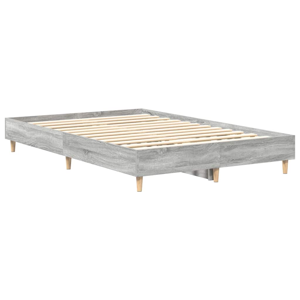 vidaXL Σκελετός Κρεβατιού Γκρίζο Σονομα 193 x 123 x 25 εκ.