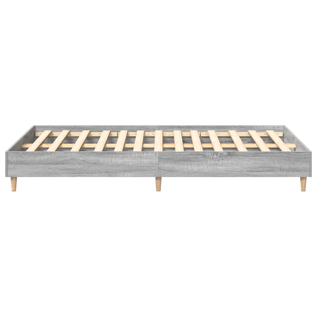vidaXL Σκελετός Κρεβατιού Γκρίζο Σονομα 193 x 123 x 25 εκ.