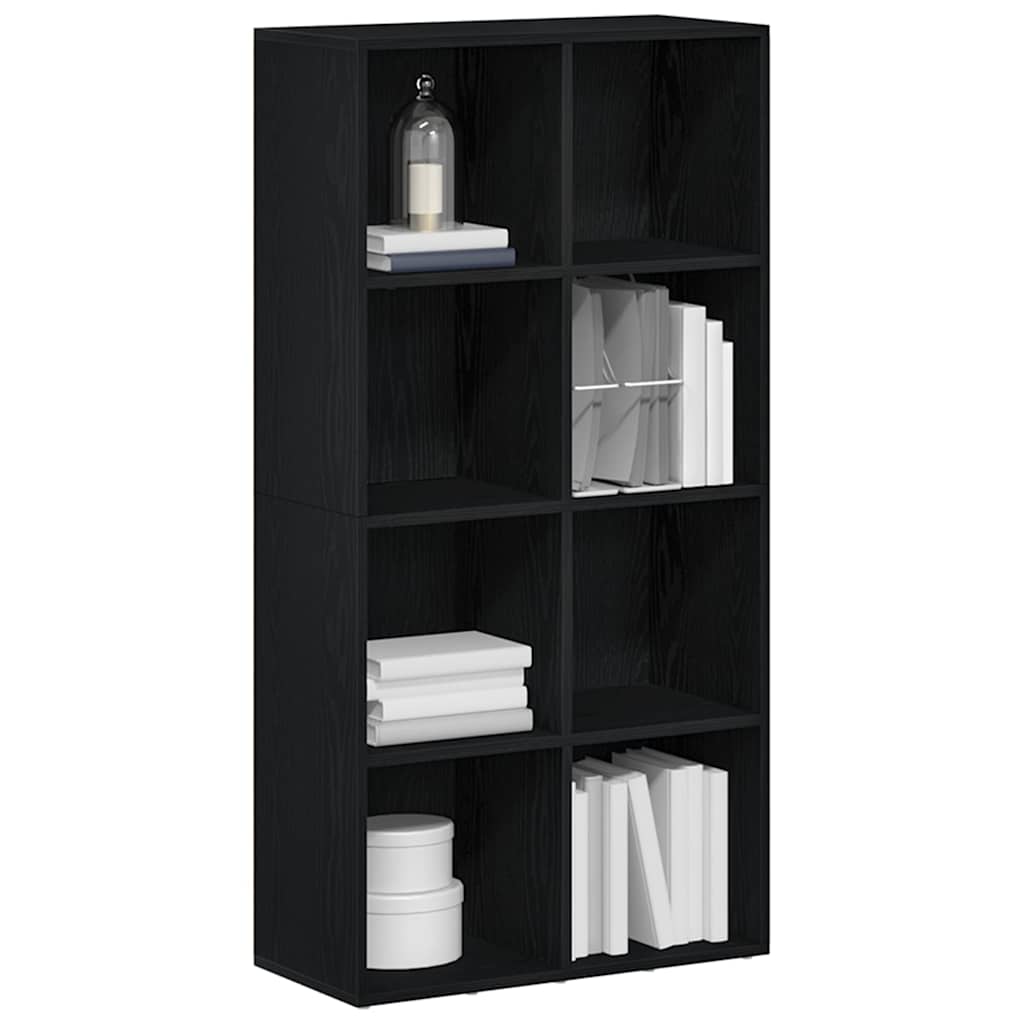 vidaXL Βιβλιοθήκη Μαύρη Δρυς 66x30x130 εκ. από Τεχνητό Ξύλο