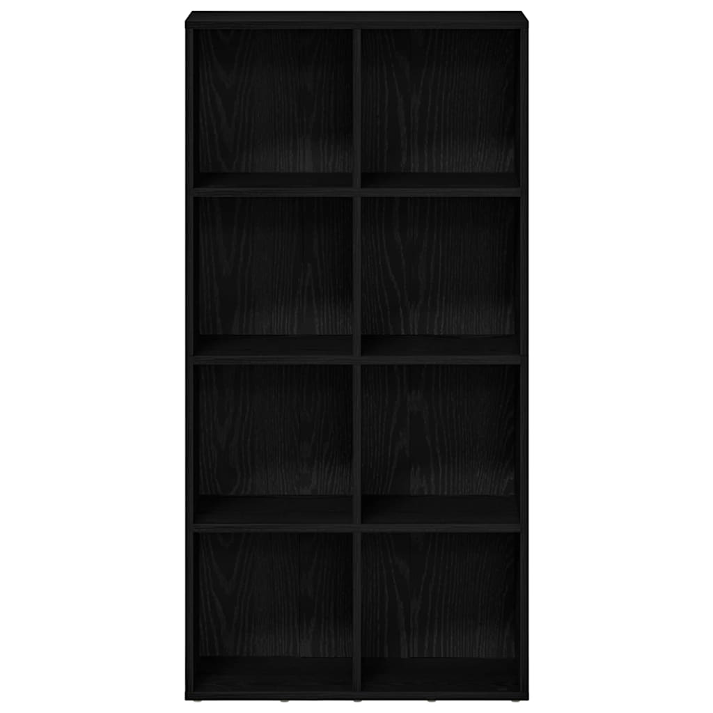 vidaXL Βιβλιοθήκη Μαύρη Δρυς 66x30x130 εκ. από Τεχνητό Ξύλο
