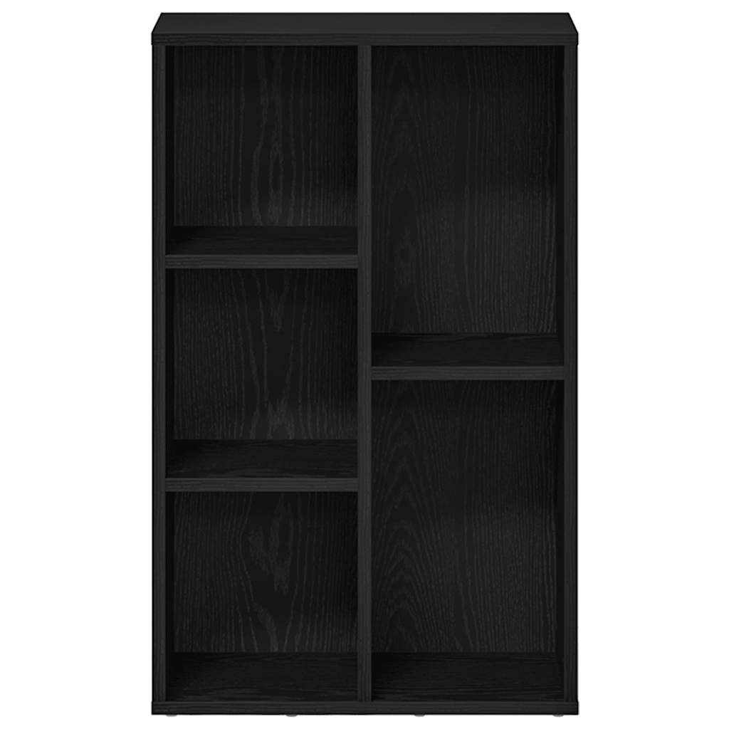 vidaXL Βιβλιοθήκη Μαύρη Δρυς 50x25x80 εκ. από Τεχνητό Ξύλο