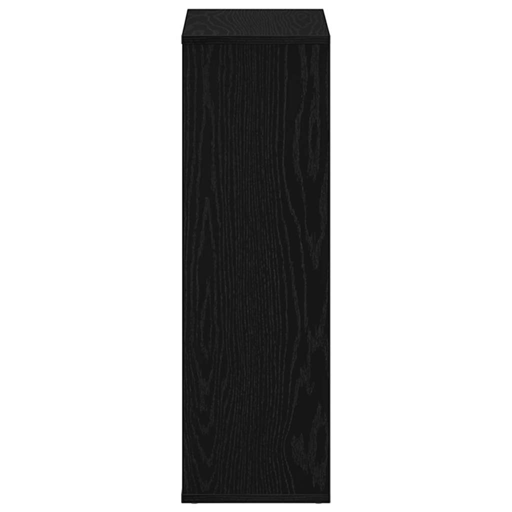 vidaXL Βιβλιοθήκη Μαύρη Δρυς 50x25x80 εκ. από Τεχνητό Ξύλο