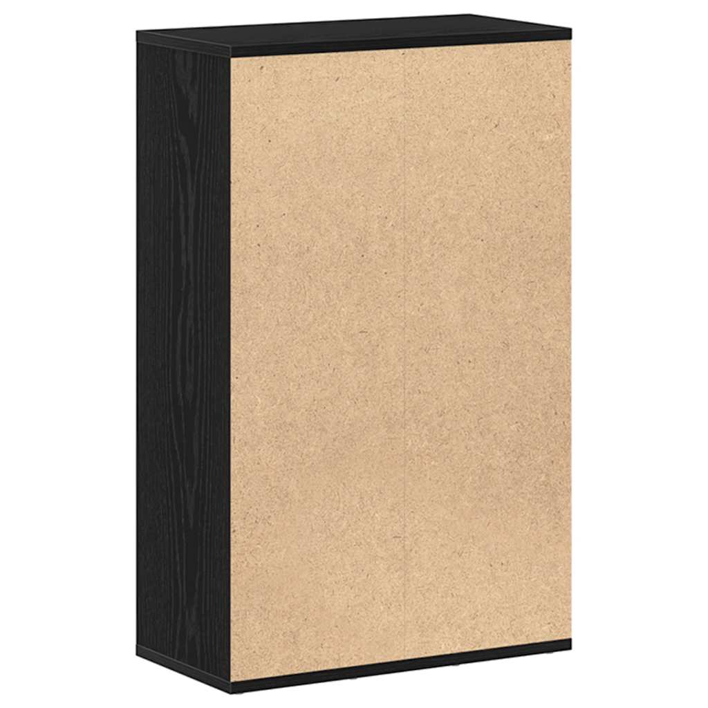 vidaXL Βιβλιοθήκη Μαύρη Δρυς 50x25x80 εκ. από Τεχνητό Ξύλο
