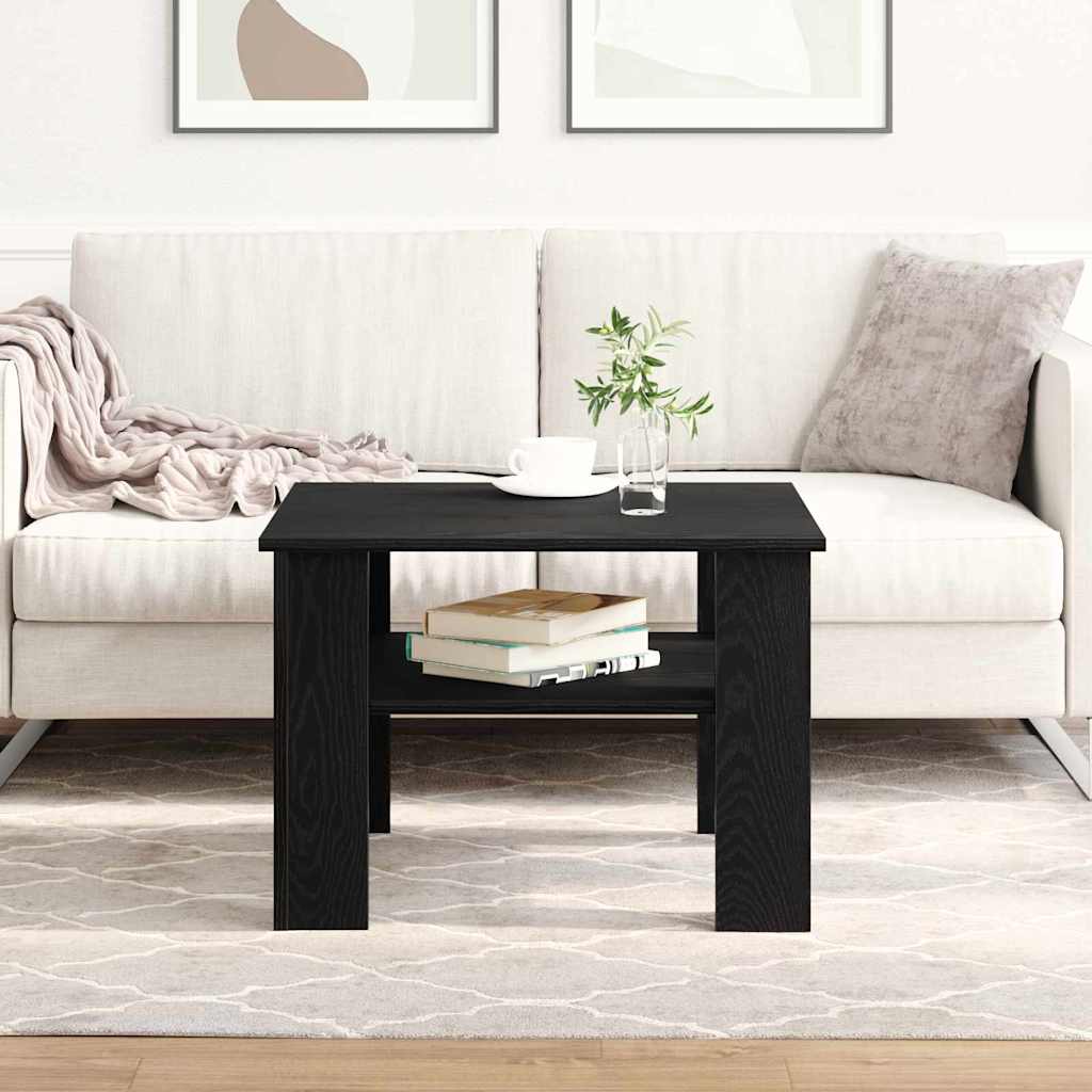 vidaXL Τραπεζάκι σαλονιού Μαύρη δρυς 60 x 60 x 42 εκ.
