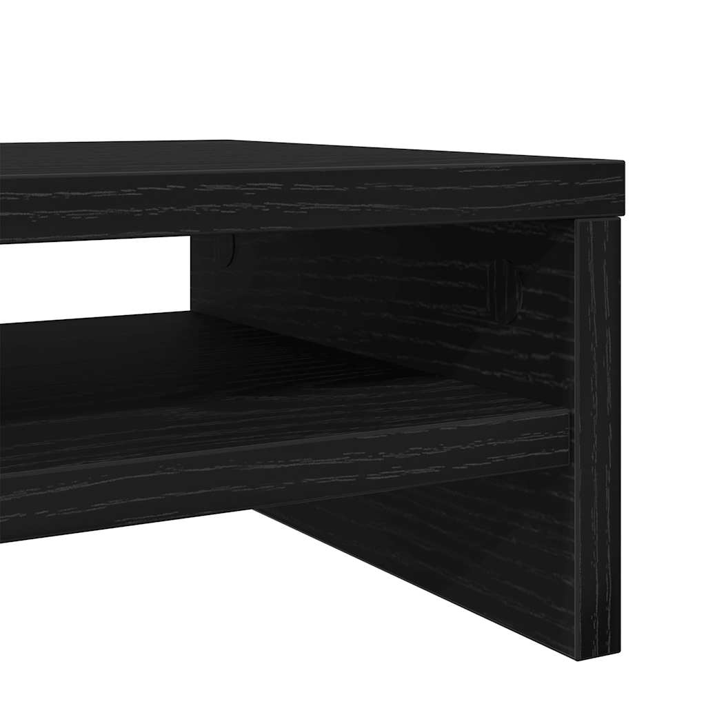 vidaXL Βάση Οθόνης Μαύρη Δρυς 42x24x13 εκ. από Τεχνητό Ξύλο