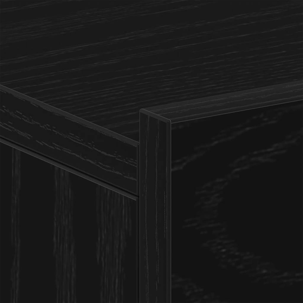 vidaXL Κομοδίνα Πλωτά 2 τεμ. από Μαύρη Δρυς 40x32x15 εκ. από Τεχνητό Ξύλο