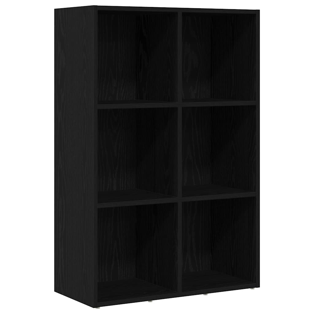 vidaXL Βιβλιοθήκη Μαύρη Δρυς 66 x 30 x 98 εκ. από Τεχνητό Ξύλο