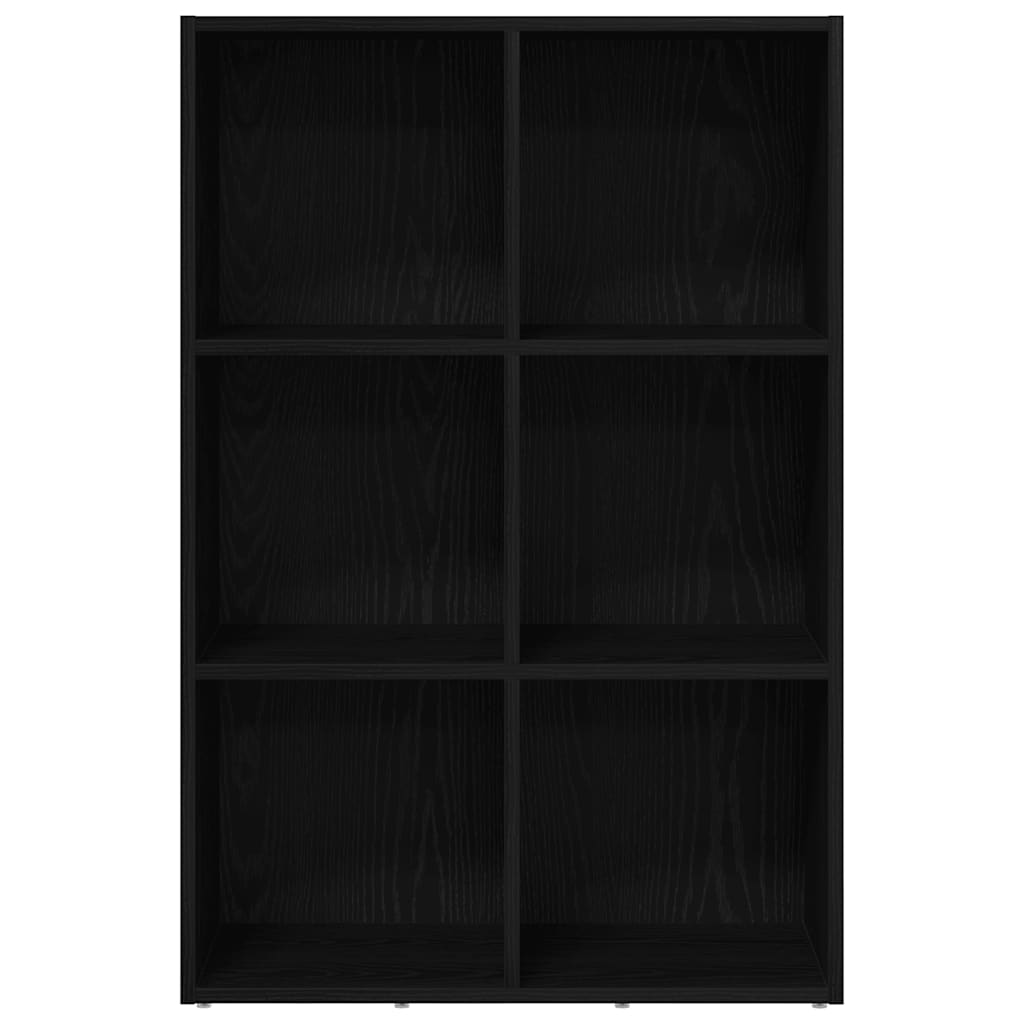 vidaXL Βιβλιοθήκη Μαύρη Δρυς 66 x 30 x 98 εκ. από Τεχνητό Ξύλο