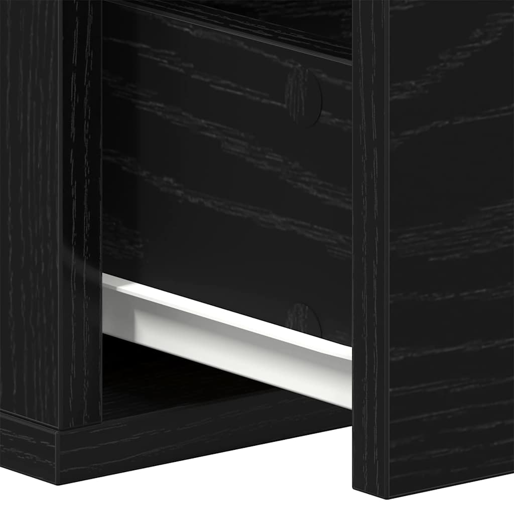 vidaXL Ντουλάπα Τοίχου Μαύρη Οξυά 60 x 26 x 18,5 εκ Επεξεργασμένο ξύλο