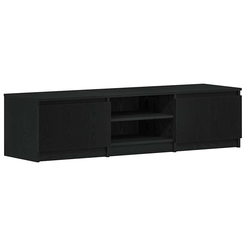 vidaXL Έπιπλο Τηλεόρασης Μαύρο Δρυς 140x40x36 εκ. από Τεχνητό Ξύλο