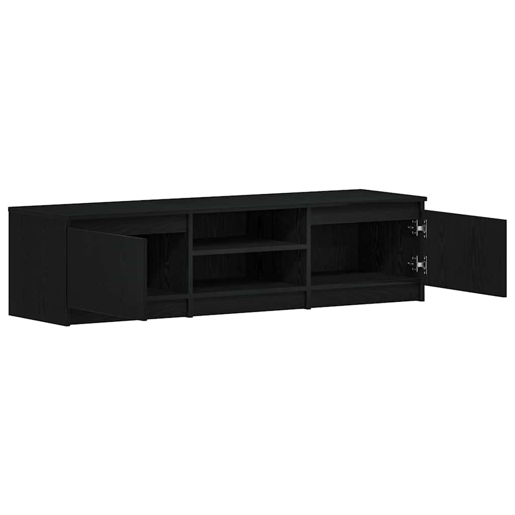 vidaXL Έπιπλο Τηλεόρασης Μαύρο Δρυς 140x40x36 εκ. από Τεχνητό Ξύλο