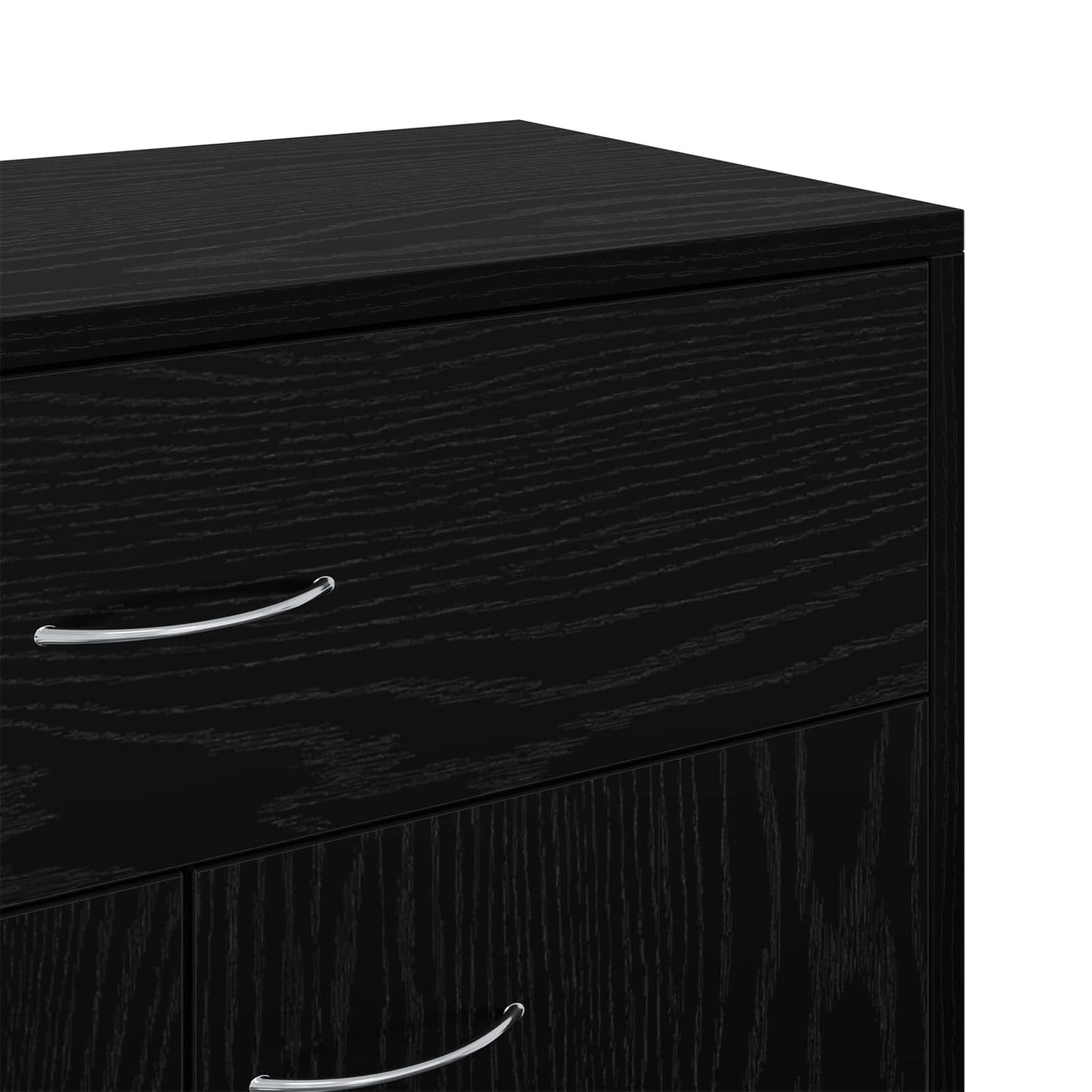 vidaXL Πλαϊνό γραφείο Μαύρο 60 x 30 x 75 cm Επεξεργασμένο ξύλο