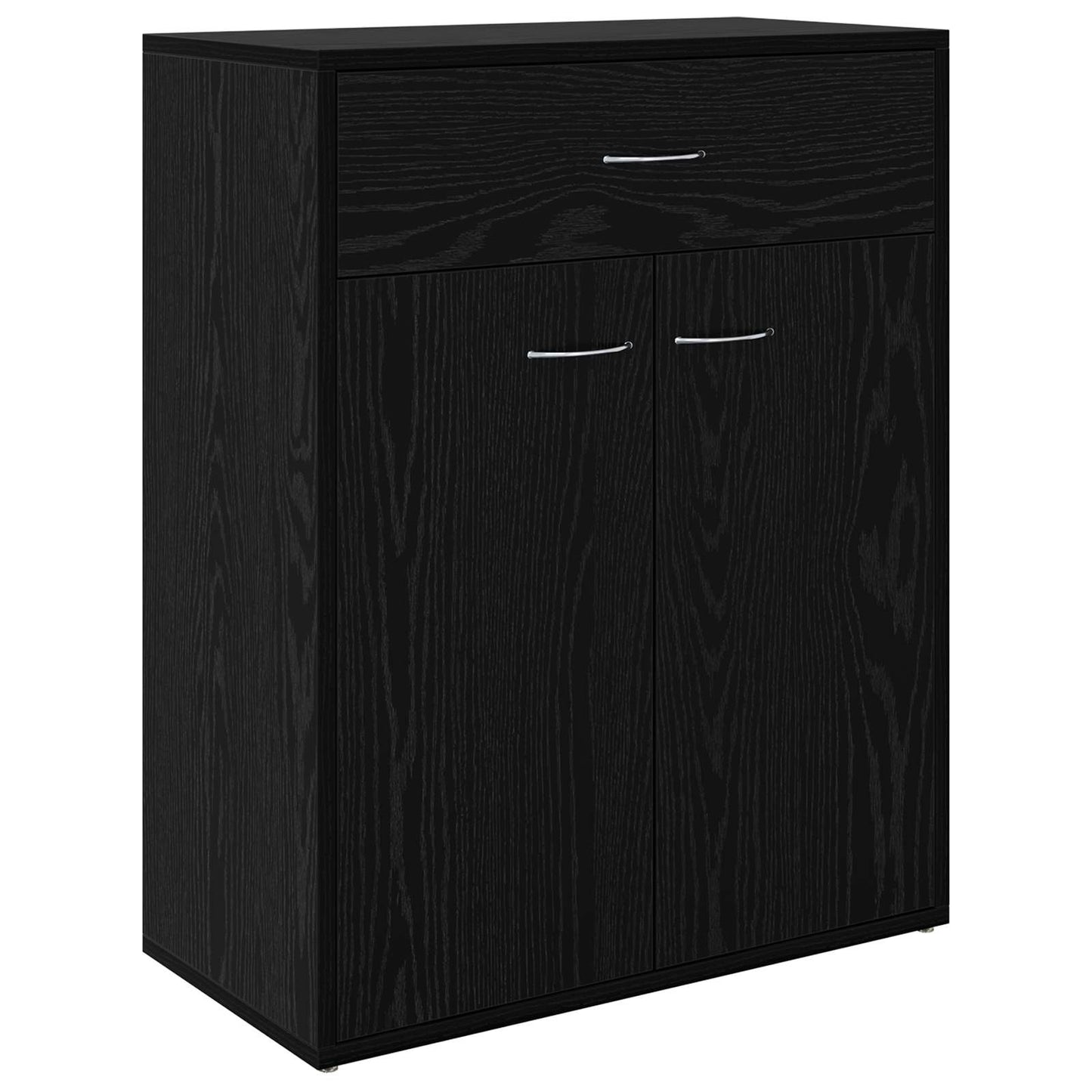 vidaXL Πλαϊνό γραφείο Μαύρο 60 x 30 x 75 cm Επεξεργασμένο ξύλο