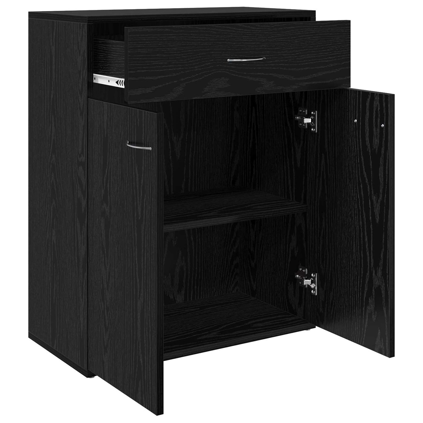 vidaXL Πλαϊνό γραφείο Μαύρο 60 x 30 x 75 cm Επεξεργασμένο ξύλο