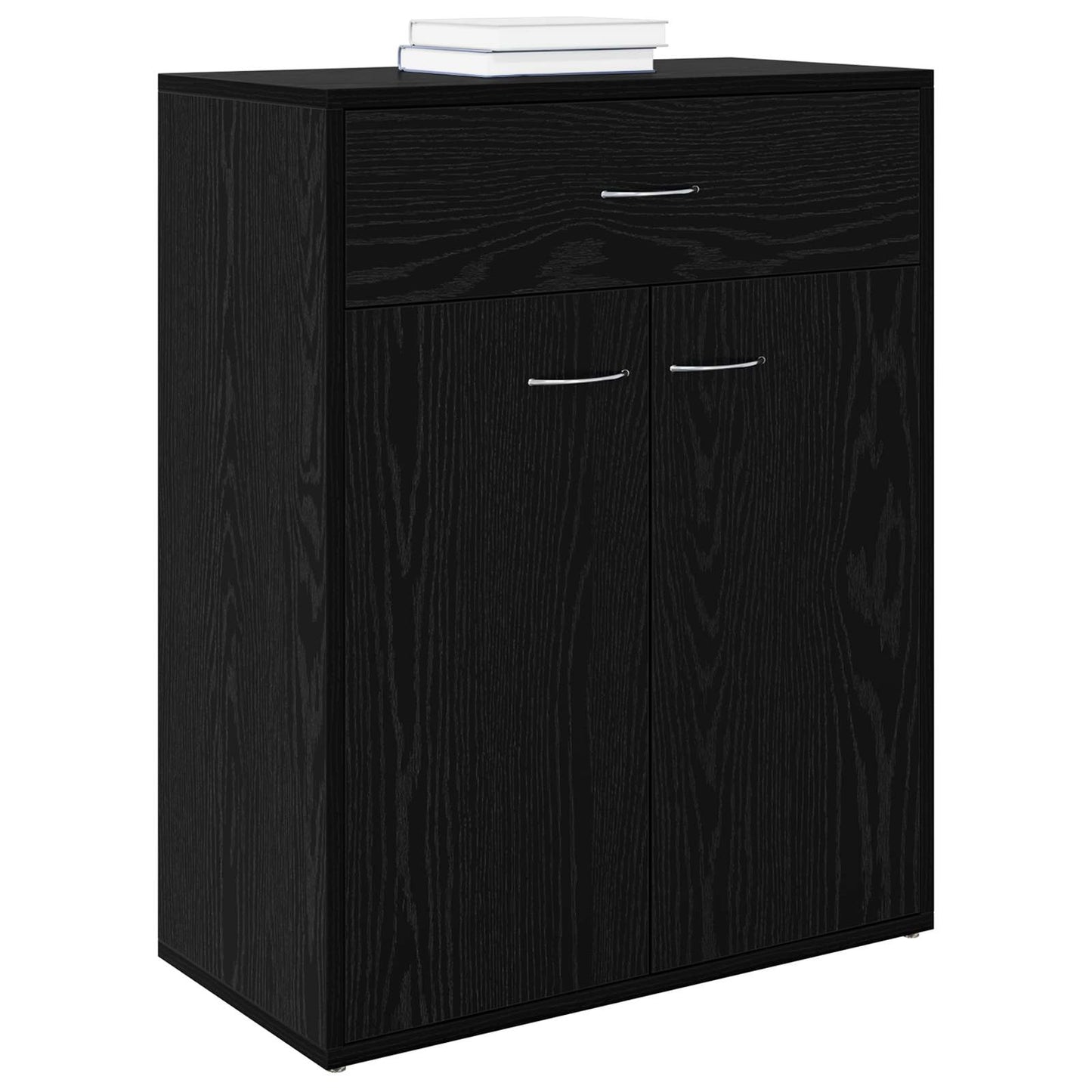 vidaXL Πλαϊνό γραφείο Μαύρο 60 x 30 x 75 cm Επεξεργασμένο ξύλο