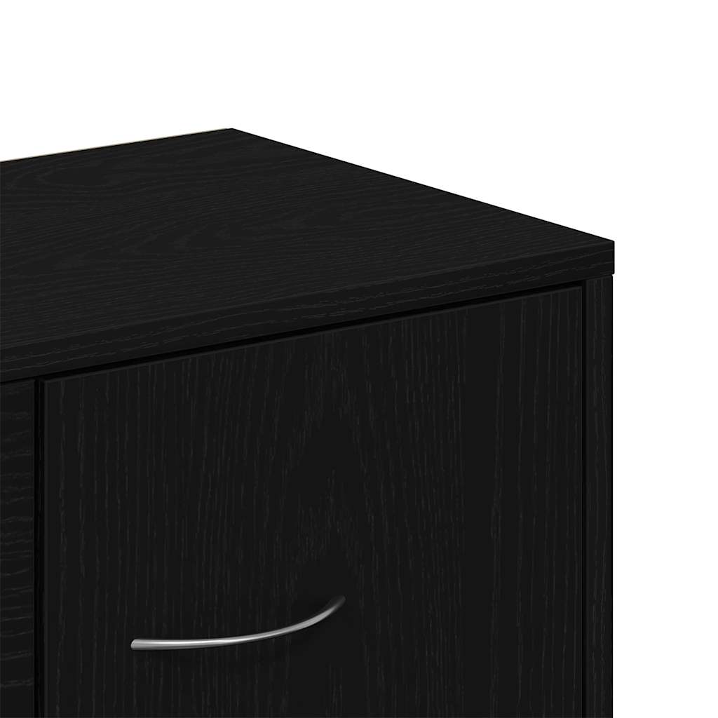 vidaXL Μπουφές Μαύρος Δρυς 60x30x75 εκ. από Τεχνητό Ξύλο