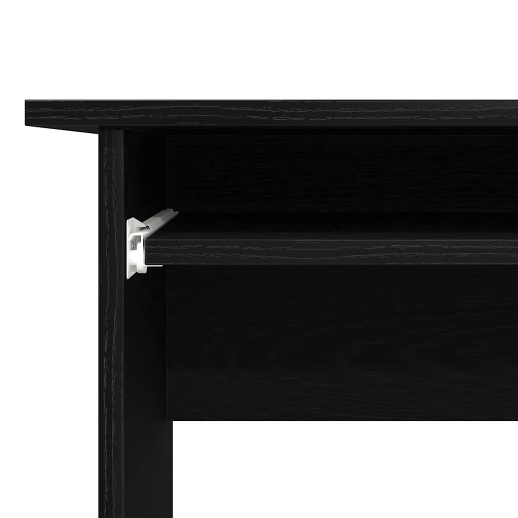 vidaXL Γωνιακό γραφείο Μαύρη Οξυά 120 x 140 x 75 εκ Επεξεργασμένο ξύλο