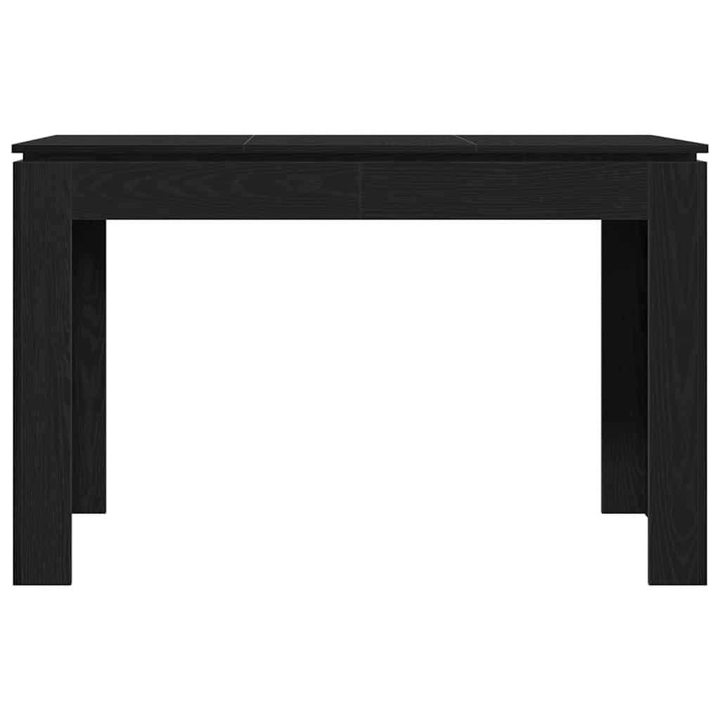 vidaXL Τραπεζαρία Μαύρη Δρυς 120x60x76 εκ. από Τεχνητό Ξύλο