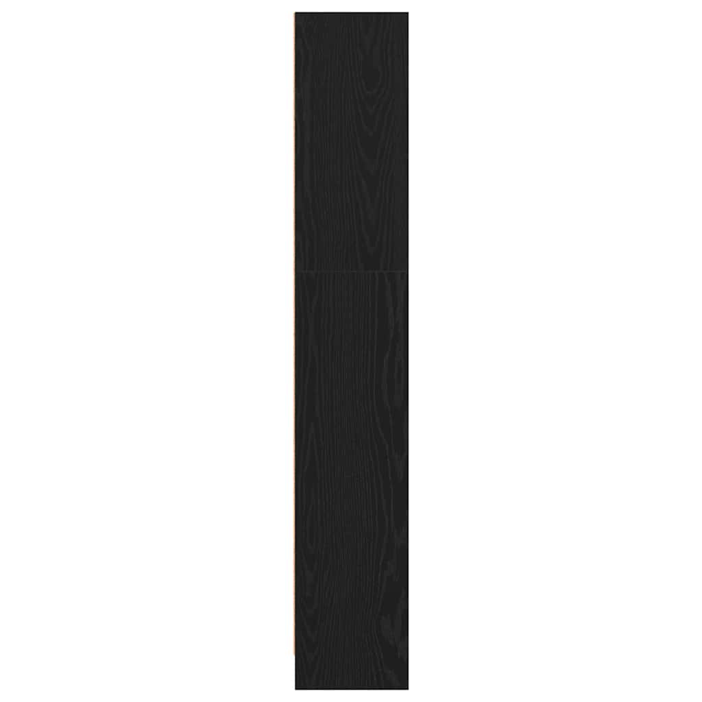 vidaXL Βιβλιοθήκη Μαύρη Δρυς 40x24x143 εκ. από Τεχνητό Ξύλο