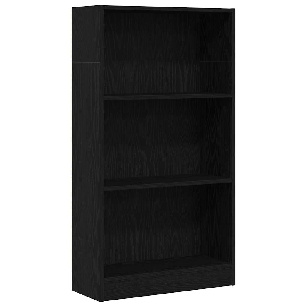 vidaXL Βιβλιοθήκη Μαύρη Δρυς 60x24x109 εκ. από Τεχνητό Ξύλο