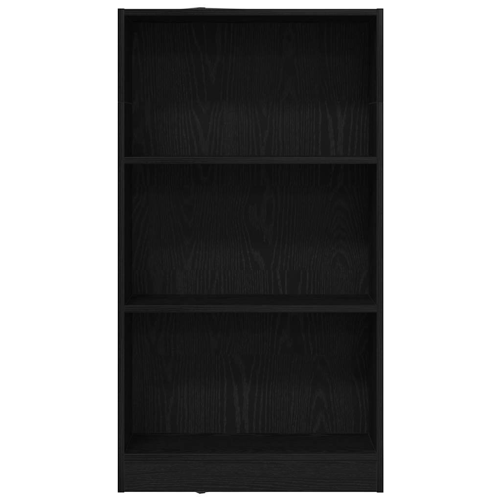vidaXL Βιβλιοθήκη Μαύρη Δρυς 60x24x109 εκ. από Τεχνητό Ξύλο