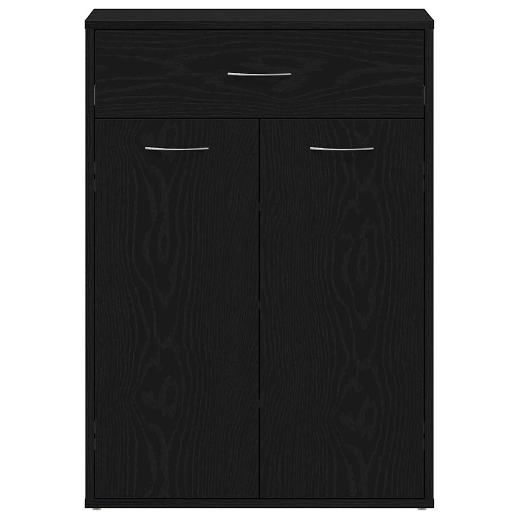 vidaXL Ράφι Παπουτσιών Μαύρη δρυς 60 x 35 x 84 εκ. Επεξεργασμένο ξύλο