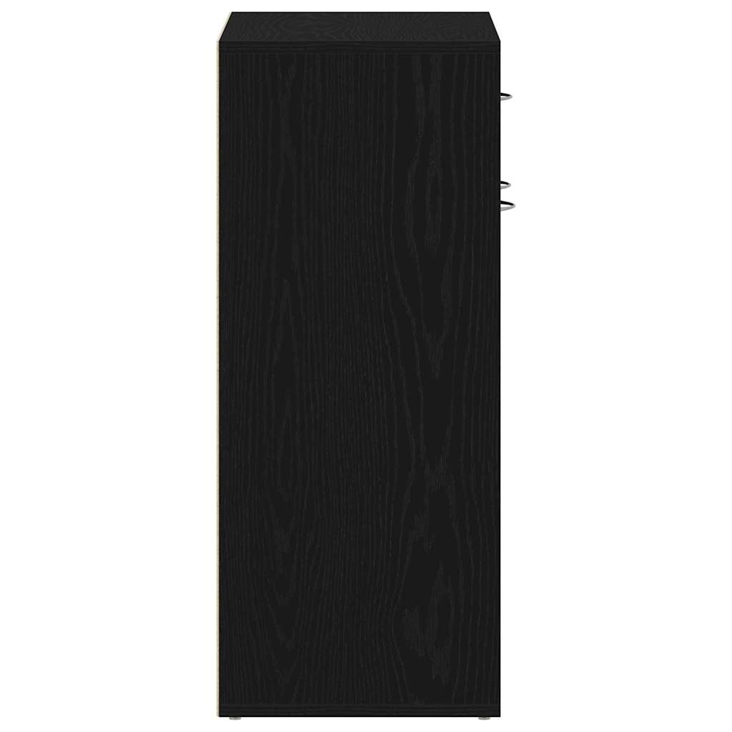 vidaXL Ράφι Παπουτσιών Μαύρη δρυς 60 x 35 x 84 εκ. Επεξεργασμένο ξύλο