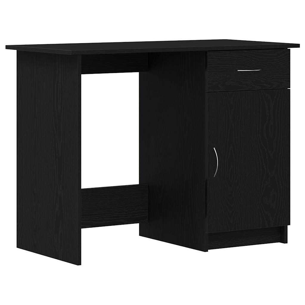 vidaXL Γραφείο Μαύρη δρυς 100 x 50 x 76 εκ. Επεξεργασμένο ξύλο
