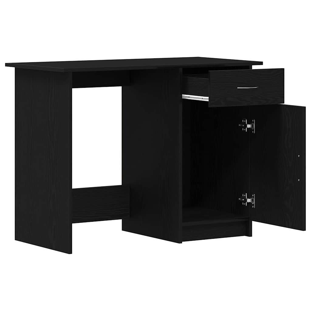 vidaXL Γραφείο Μαύρη δρυς 100 x 50 x 76 εκ. Επεξεργασμένο ξύλο
